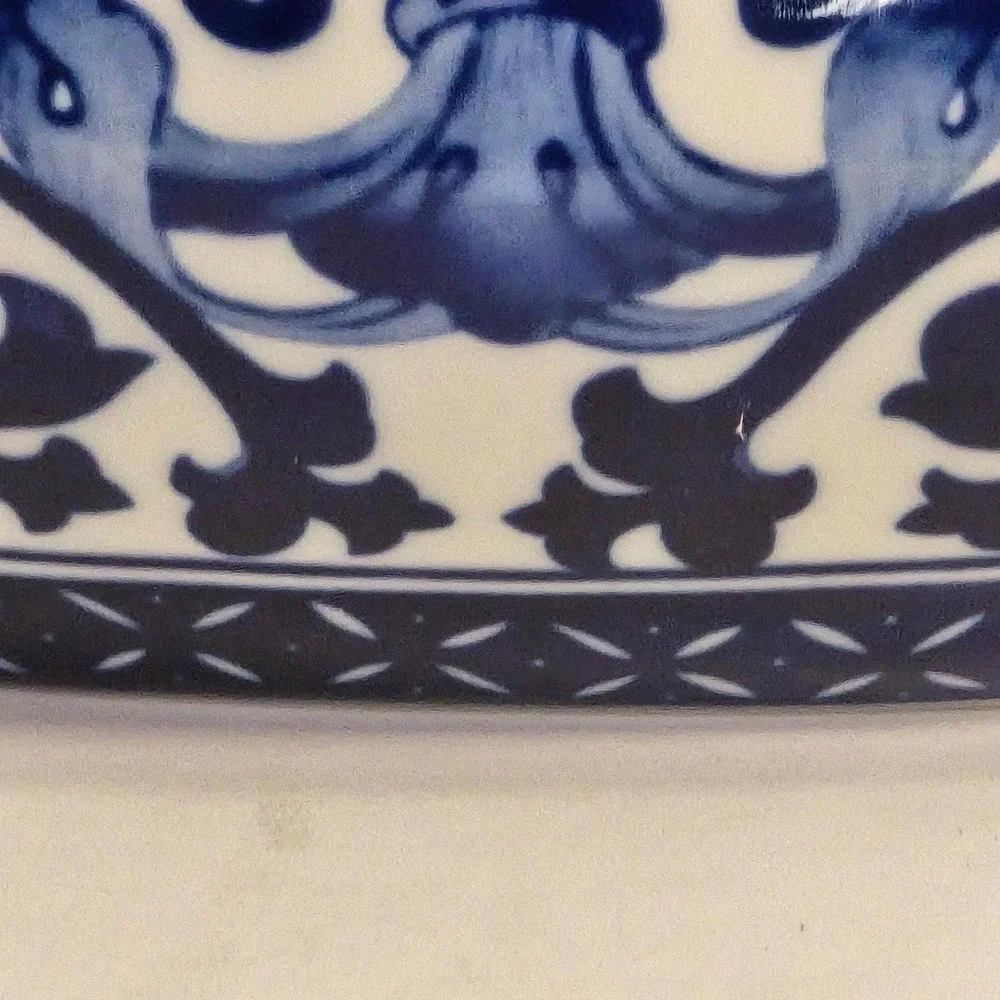 Blue and‎ White Chinoiserie Ceramic Ginger Jar OIL Burning lamp Gift mom friend
